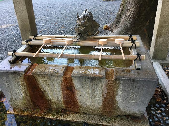 穂高神社, 手水舎