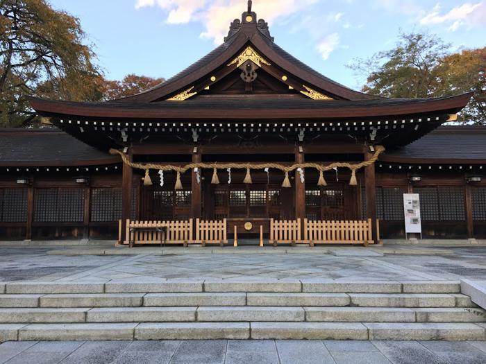 長野縣護国神社の手水舎