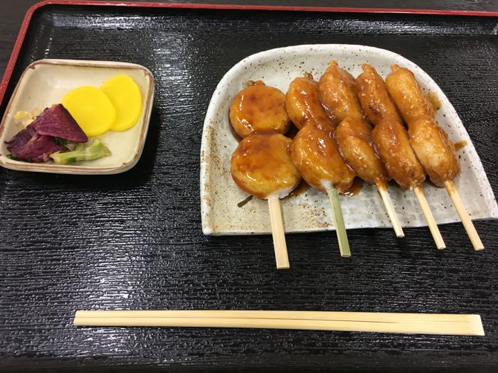 長野県飯田市にある砂払温泉で食べれる五平餅