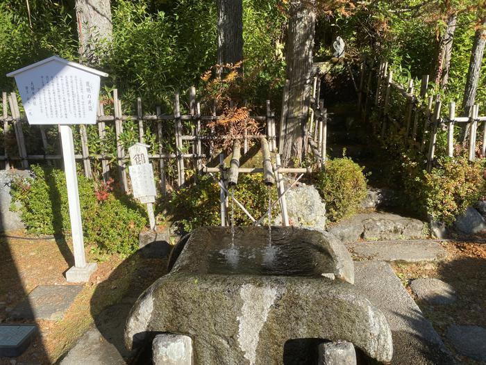 山梨県甲府市にある夫婦木神社の手水社