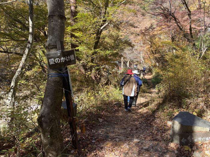 山梨県甲府市にある昇仙峡の愛のかけ橋